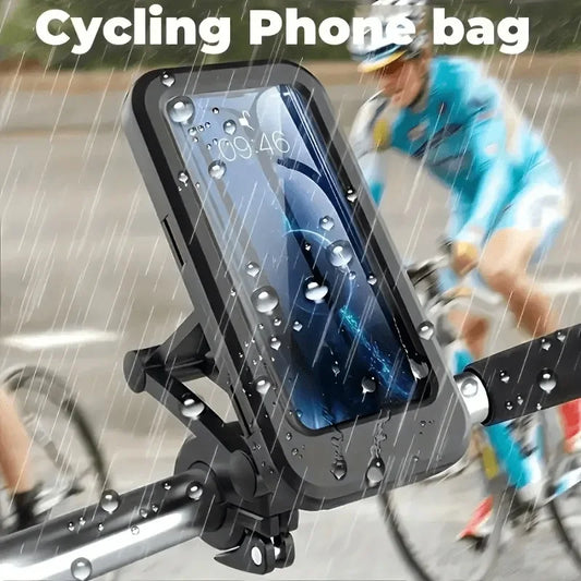 360° Motorcycle Phone Holder - Waterproof, Magnetic & Anti-Vibration