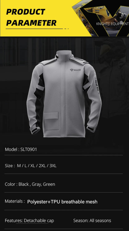 Pro Rider Waterproof Rain Suit - Full-Body Jacket & Pants Set