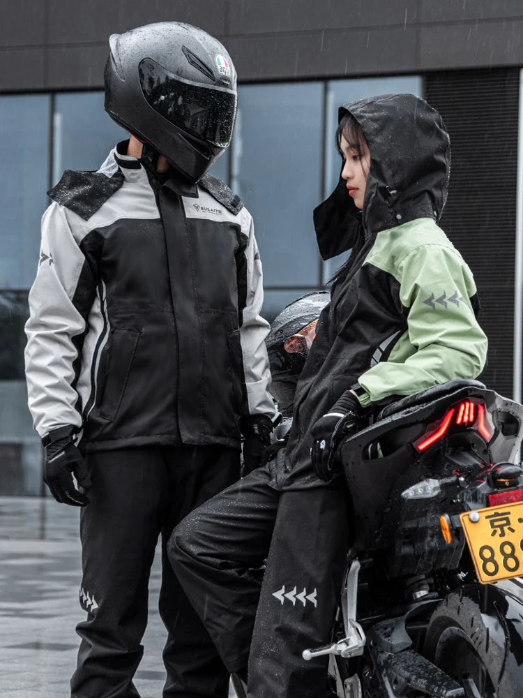 Pro Rider Waterproof Rain Suit - Full-Body Jacket & Pants Set