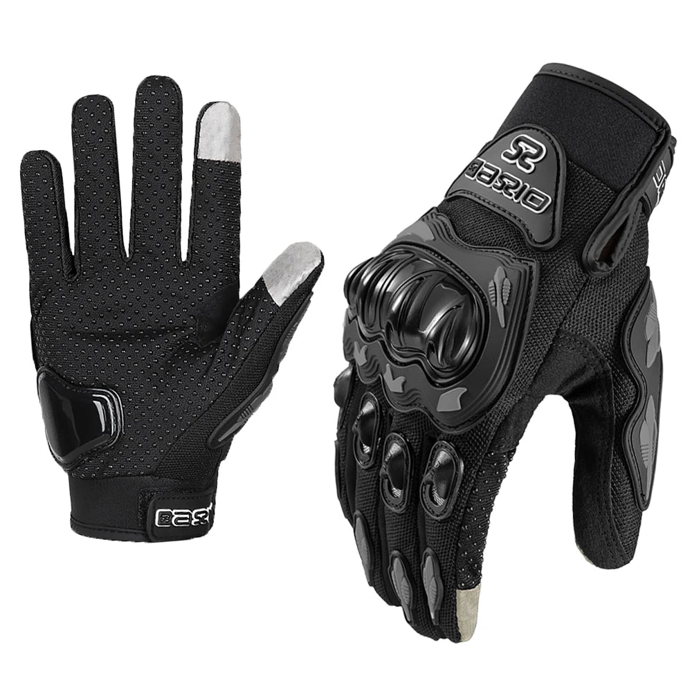 Breathable Motorcycle Gloves - Touchscreen, Non-Slip & Lightweight for Hot Weather