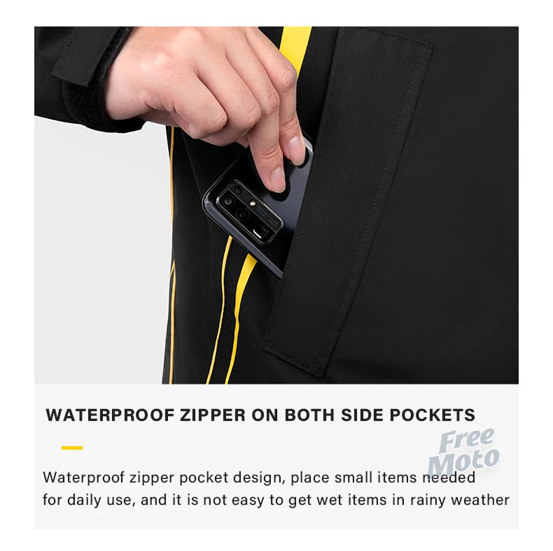 Pro Rider Waterproof Rain Suit - Full-Body Jacket & Pants Set