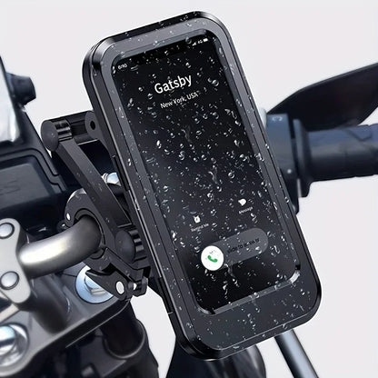 360° Motorcycle Phone Holder - Waterproof, Magnetic & Anti-Vibration