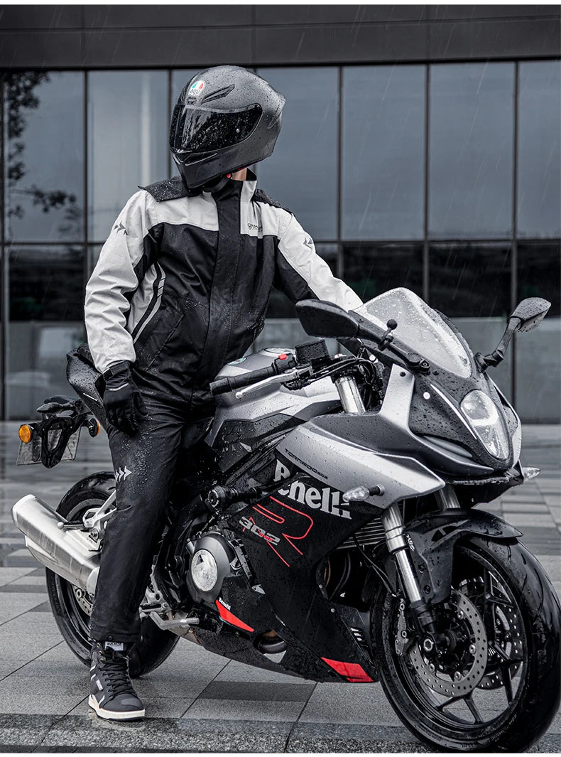 Pro Rider Waterproof Rain Suit - Full-Body Jacket & Pants Set