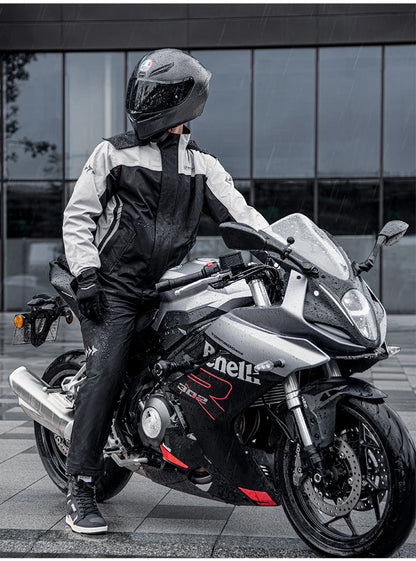 Pro Rider Waterproof Rain Suit - Full-Body Jacket & Pants Set