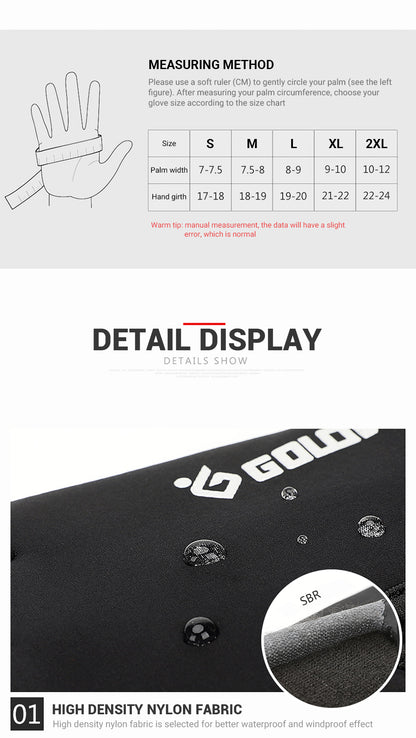 All-Weather Rider Gloves - Waterproof, Windproof & Touchscreen