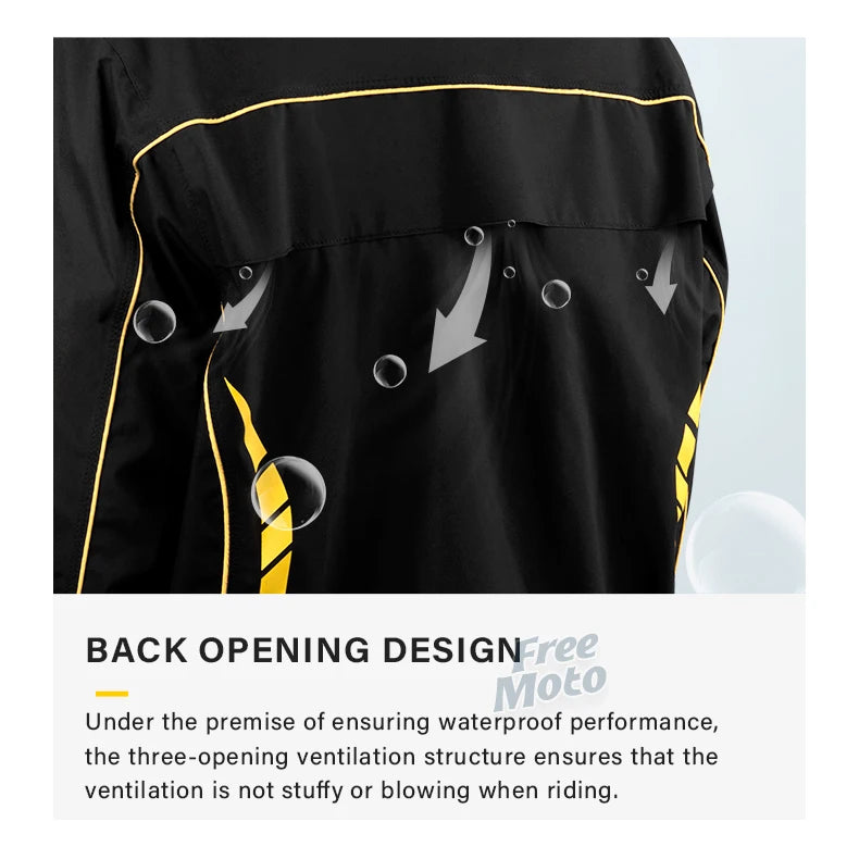 Pro Rider Waterproof Rain Suit - Full-Body Jacket & Pants Set