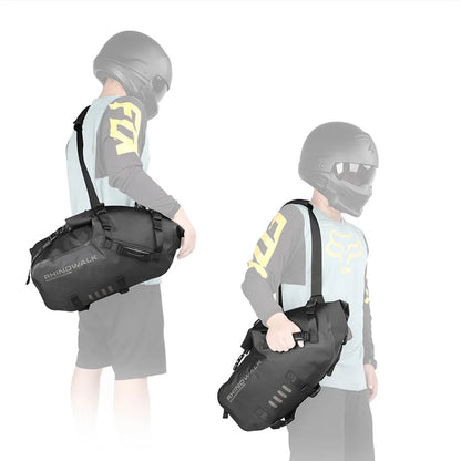 Double Motorcycle Saddle Bags - 48L Total, Waterproof & Anti-Vibration