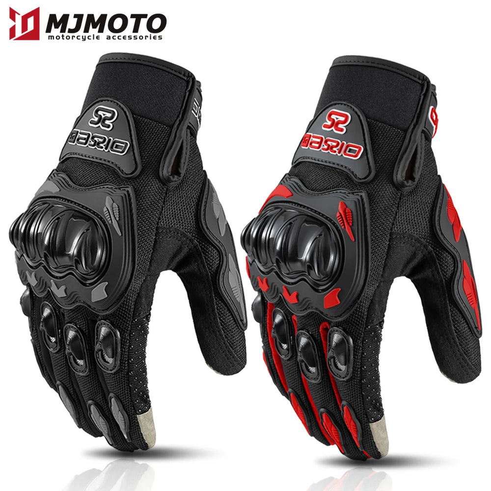 Breathable Motorcycle Gloves - Touchscreen, Non-Slip & Lightweight for Hot Weather