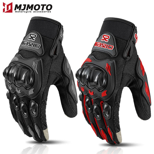 Breathable Motorcycle Gloves - Touchscreen, Non-Slip & Lightweight for Hot Weather