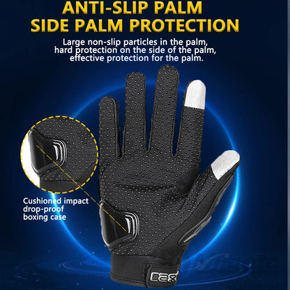 Breathable Motorcycle Gloves - Touchscreen, Non-Slip & Lightweight for Hot Weather