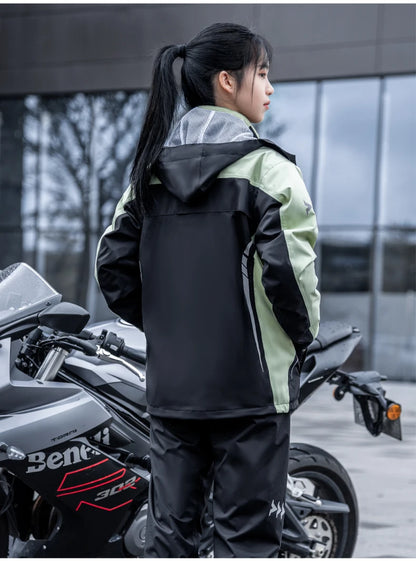 Pro Rider Waterproof Rain Suit - Full-Body Jacket & Pants Set