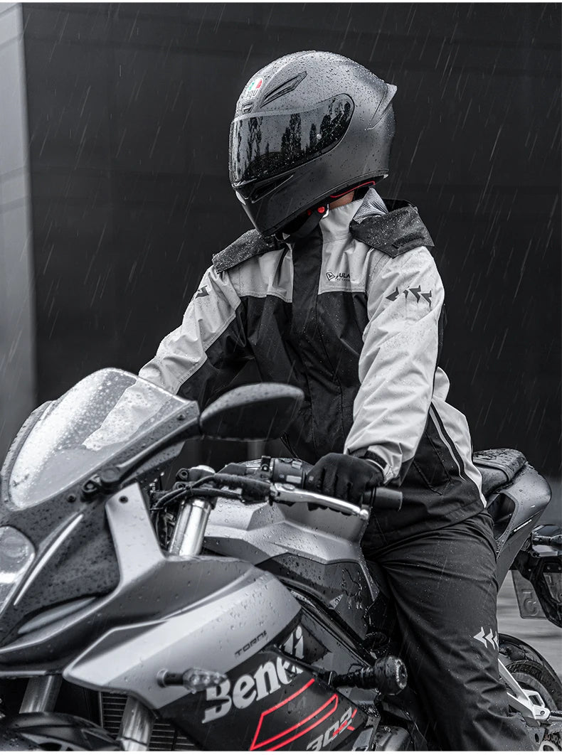 Pro Rider Waterproof Rain Suit - Full-Body Jacket & Pants Set