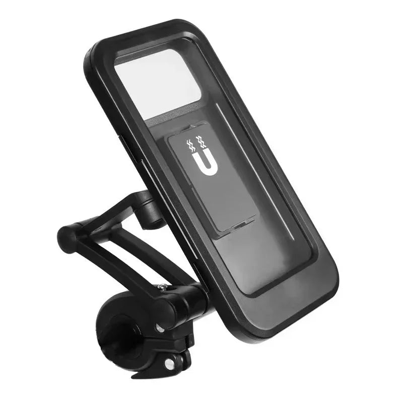 360° Motorcycle Phone Holder - Waterproof, Magnetic & Anti-Vibration